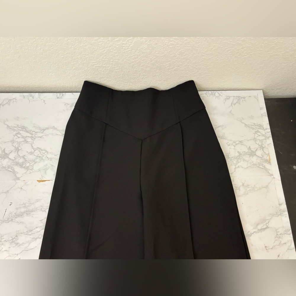 Cider Slinky Wide Leg Stretch Relaxed Pants Pockets Black Size XL Happy Hour - Picture 2 of 5